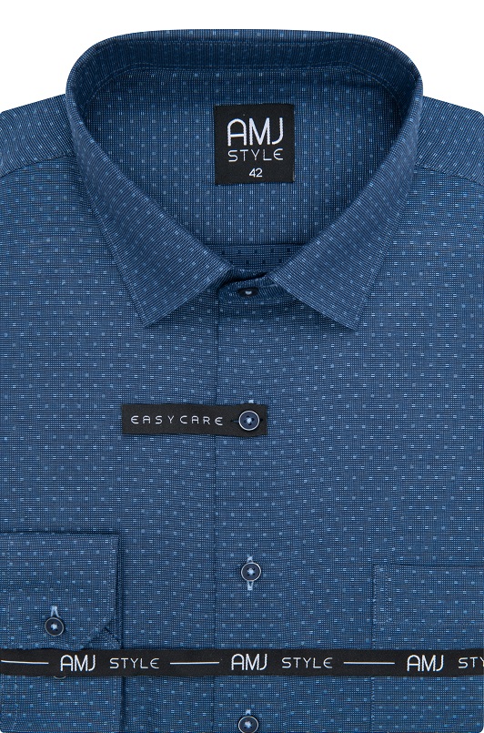 Pánská košile dlouhý rukáv AMJ VDP 1097 Classic Style Prodloužená Velikost: 41/3