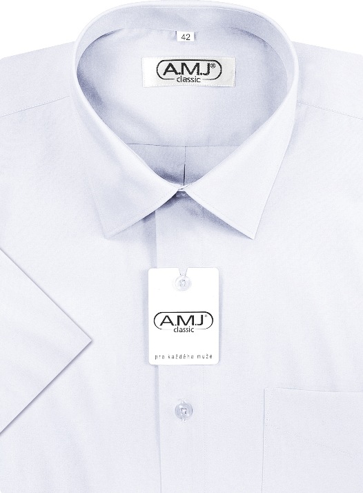 Pánská košile krátký rukáv AMJ JK 018 Classic Velikost: 49/50
