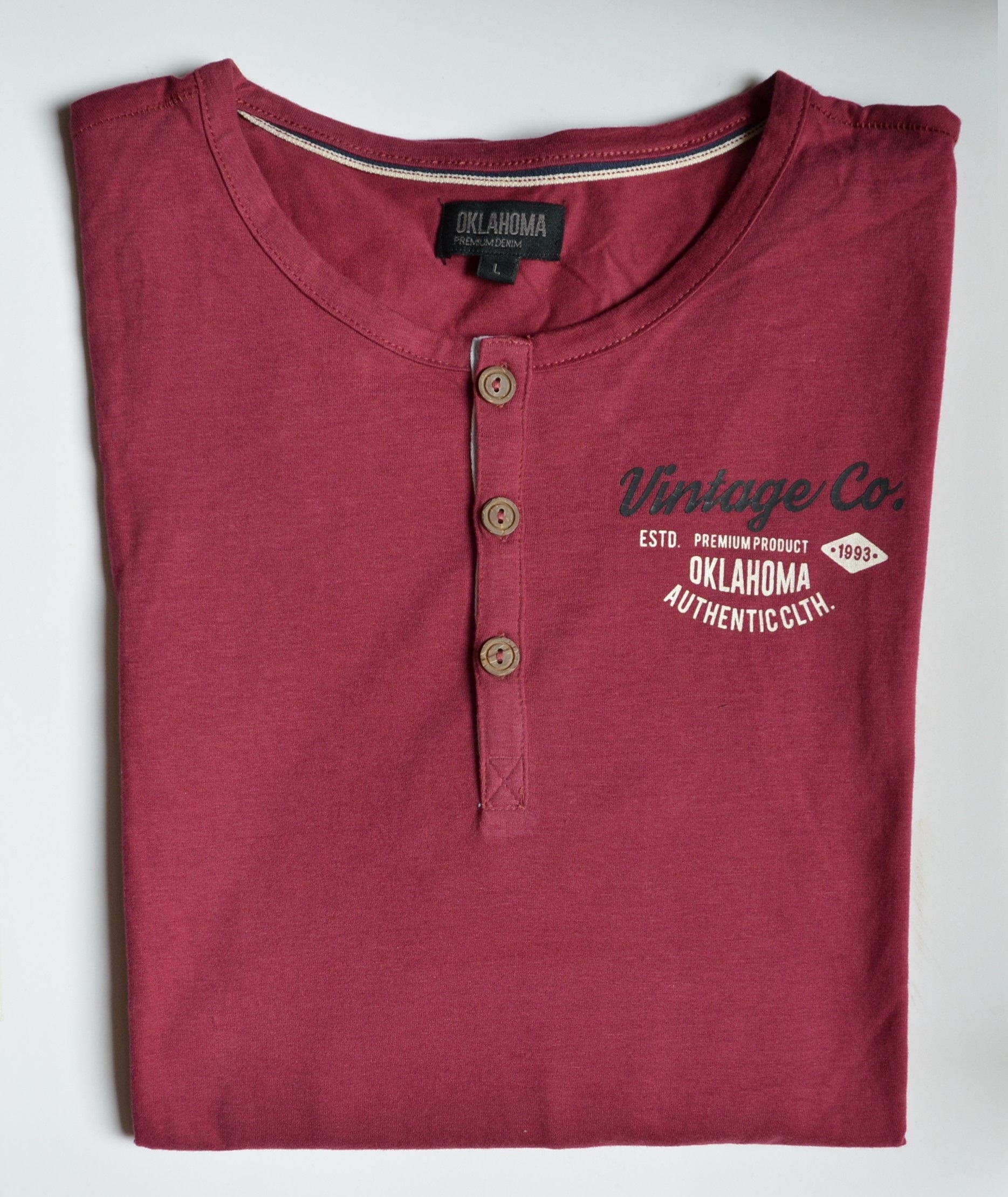 COLORADO DENIM Pánské tričko OKLAHOMA DENIM 18669 001 Red Velikost: XXXL