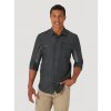 Pánská košile WRANGLER WA5B5T100 MIXED MATERIAL SHIRT Black