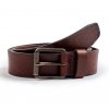 Kožený opasek WRANGLER W0N781X85 112344039 LEATHER BELT Brown