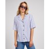 Dámská košile krátký rukáv LEE 112350749 CAMP SHIRT Surf Blue