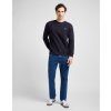 Pánská mikina LEE L81ITJMA 112121794 PATCH CREW SWS Midnight Navy