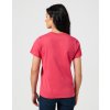 Dámské tričko WRANGLER 112355285 REGULAR TEE Raspberry Wine