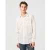Pánská lněná košile dlouhý rukáv WRANGLER 112362907 1 PKT SHIRT White