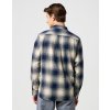 Pánská flanelová košile WRANGLER 112371651 1 PKT INDIGO SHIRT Dusty Blue