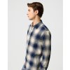 Pánská flanelová košile WRANGLER 112371651 1 PKT INDIGO SHIRT Dusty Blue