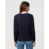 Dámský svetr WRANGLER 112370798 CABLE KNIT CREW Dark Navy