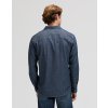 Pánská košile dlouhý rukáv LEE 112376569 LEESURE SHIRT Indigo Railroad Texture