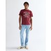 Pánské tričko WRANGLER 112377953 AMERICANA TEE Ruby Wine