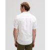 Pánská lněná košile krátký rukáv LEE 112376562 SS LEE SHIRT Bright White