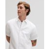 Pánská lněná košile krátký rukáv LEE 112376562 SS LEE SHIRT Bright White