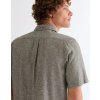 Pánská lněná košile krátký rukáv WRANGLER 112378047 SS 1 PKT SHIRT Deep Depths