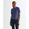 Dámský svetřík s krátkým rukávem WRANGLER 112378106 ONE POCKET POLO Deep Cobalt