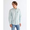 Pánská lněná košile dlouhý rukáv WRANGLER 112378039 1 PKT SHIRT Forget Me not