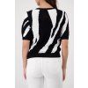 Dámský svetr MONARI 410909 997 Black Ajour Strickpullover mit Tigerintarsiemuster
