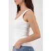 Dámské vroubkované tílko MONARI 410751 105 Cream Basic Top