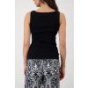 Dámské vroubkované tílko MONARI 410751 999 Black Basic Top