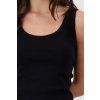 Dámské vroubkované tílko MONARI 410751 999 Black Basic Top