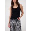 Dámské vroubkované tílko MONARI 410751 999 Black Basic Top