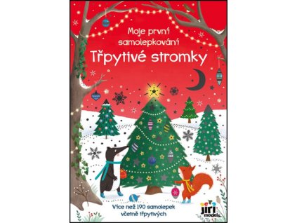 Moje první samolepkování Třpytivé stromky