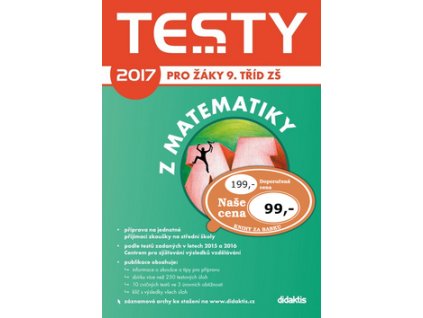 Testy 2017 z matematiky pro žáky 9. tříd ZŠ