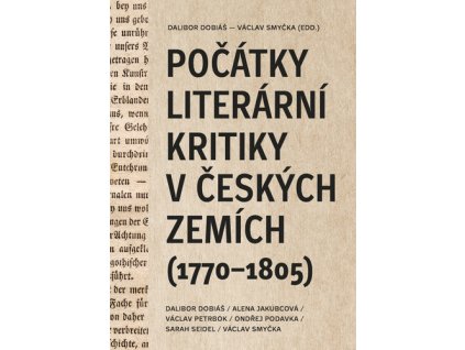 Počátky literární kritiky v českých zemích