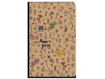 Notes linkovaný A5 kraft Kouzelný