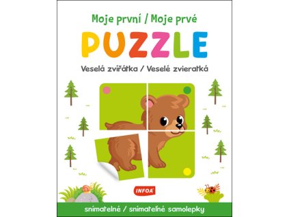 Moje první/Moje prvé puzzle Veselá zvířátka/Veselé zvieratká