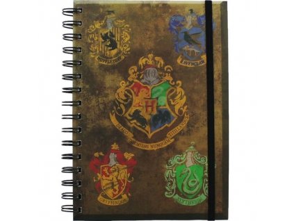 Blok A5 kroužkový Harry Potter Hogwarts