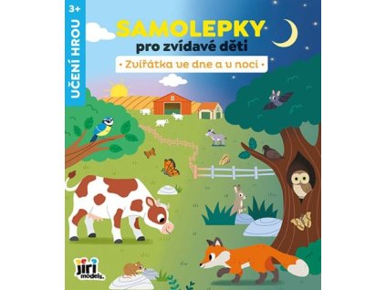 Samolepky pro zvídavé děti Zvířátka ve dne a v noci