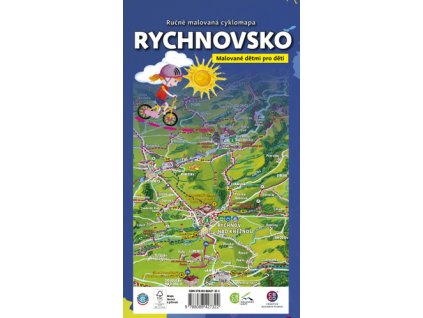 Ručně malovaná cyklomapa Rychnovsko