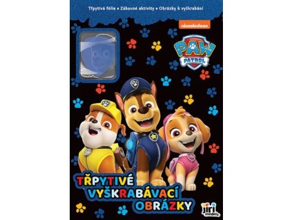 Třpytivé vyškrabávací obrázky Tlapková patrola