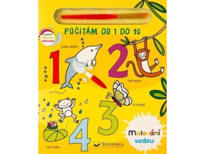 Malování vodou Počítám od 1 do 10