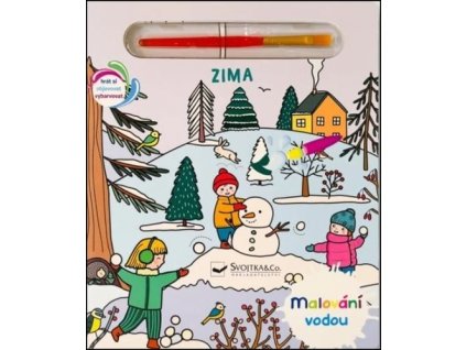 Malování vodou Zima