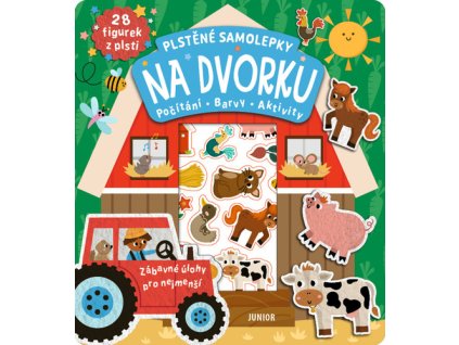 Plstěné samolepky Na dvorku