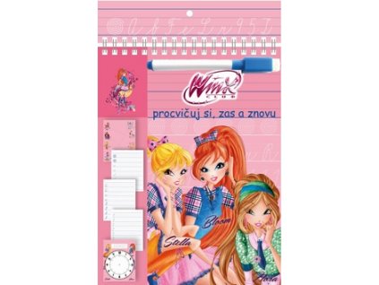 Stíratelné listy Procvičuj si zas a znovu Winx Club fashion