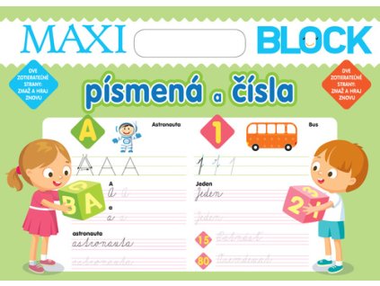 Maxi block Písmena a čísla