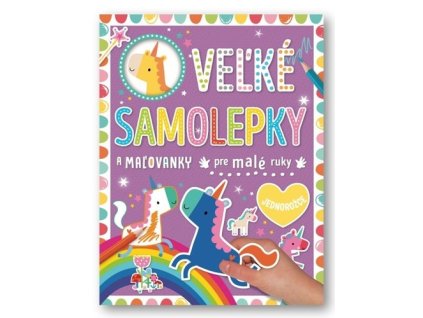 Veľké samolepky a maľovanky pre malé ruky Jednorožce