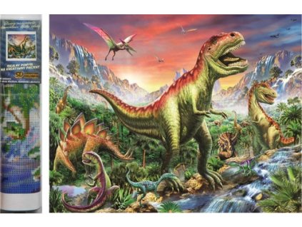 Diamantové malování Vládce pravěku 30x40cm