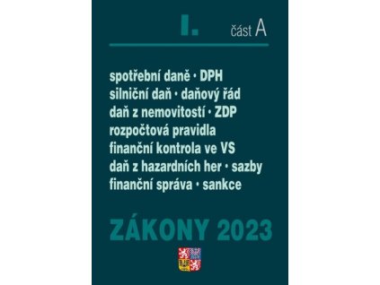 Zákony I-A/2023 - Daňové zákony