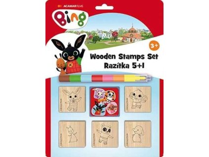 Razítka 5+1 s voskovkou Bing 1