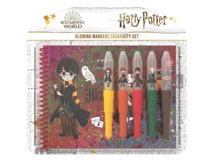 Set s foukacími fixy a notesem Harry Potter