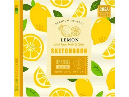 Sketchbook LEMON 20 x 20 cm