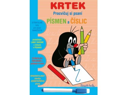 Krtek Procvičuj si psaní písmen a číslic 1