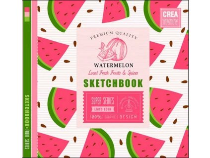 Sketchbook WATERMELON 20 x 20 cm