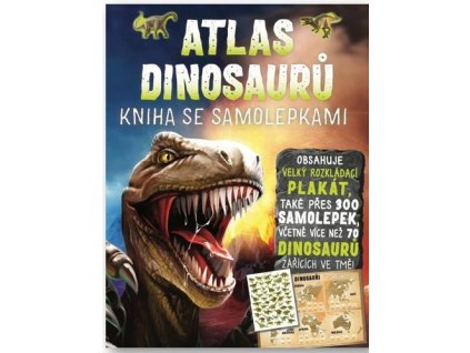 Atlas dinosaurů Kniha se samolepkami