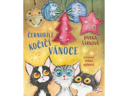 Černobílé kočičí Vánoce