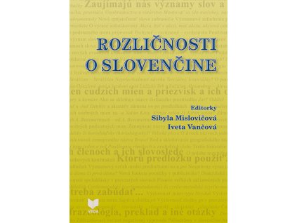 Rozličnosti o slovenčine