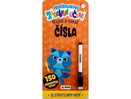 Předškolákovo zábavné učení Čísla napiš a smaž